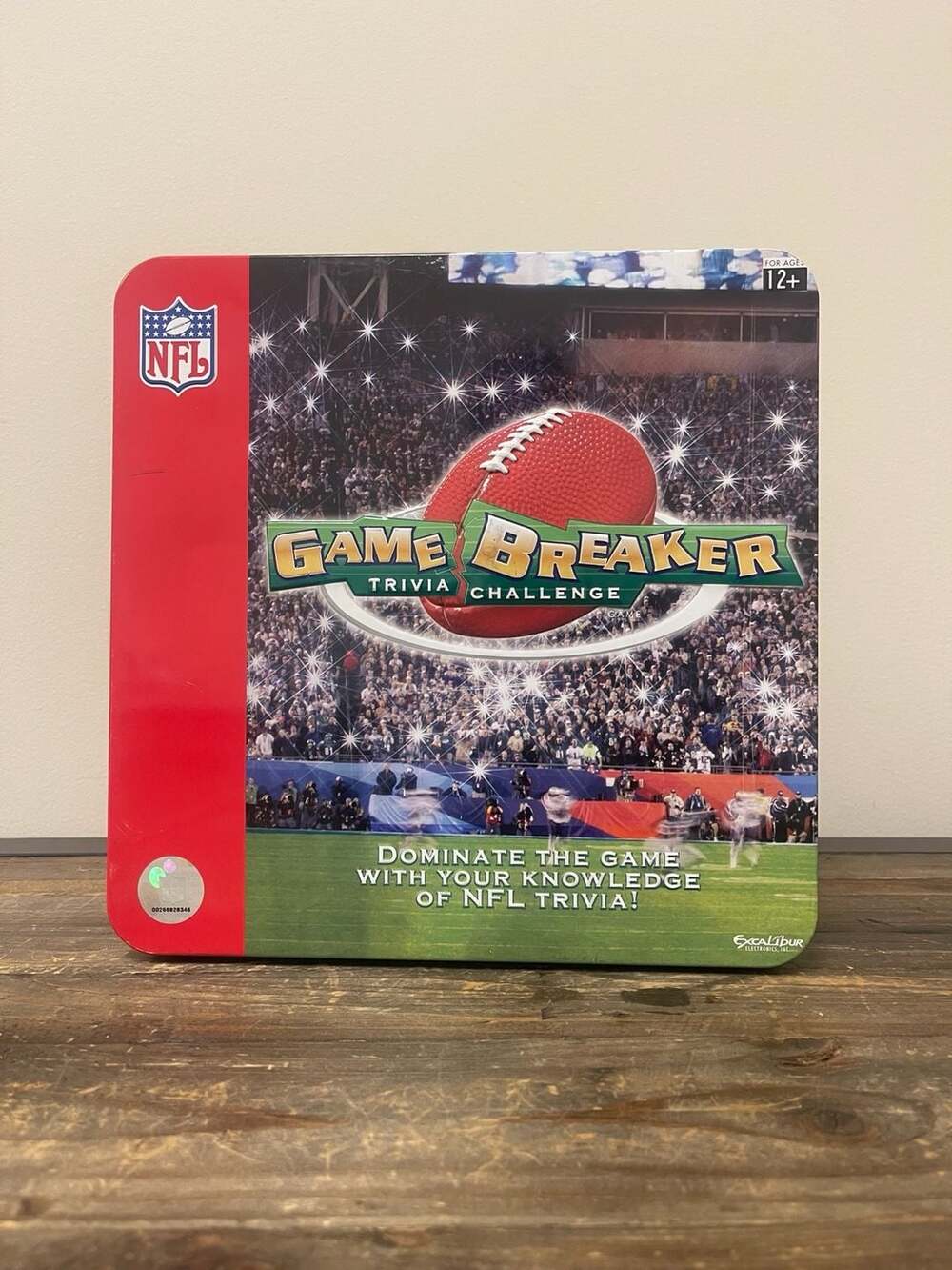 NFL Game Breaker Trivia Challenge Board Game in Collector's Tin